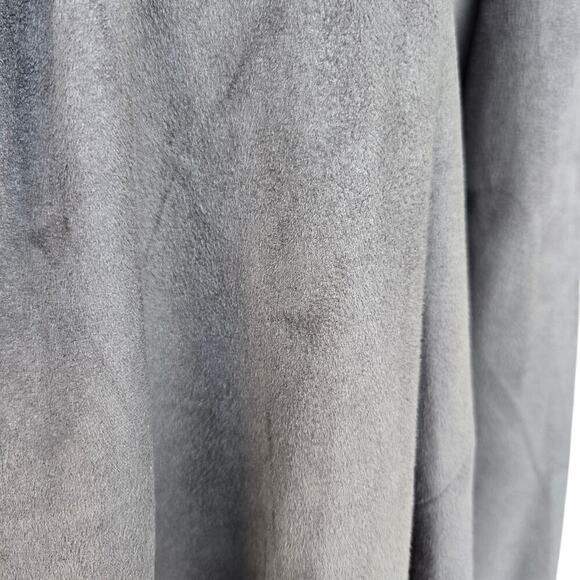 Ann Taylor Factory Open Front Faux Suede Cardigan Style Jacket Sz M Minimalist - Picture 6 of 10